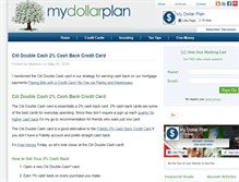Tablet Screenshot of mydollarplan.com